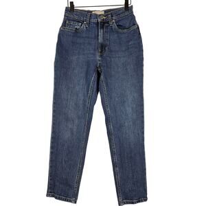EVERLANE WOMEN'S BLUE ORGANIC COTTON CHEEKY JEAN SIZE 25W 26L